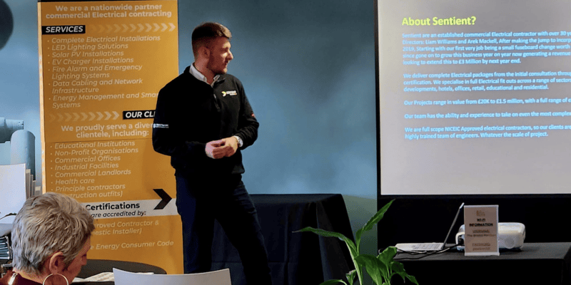 Managing Director Liam Williams of Sentient Electrical